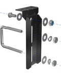 Rock Solid Universal 4 Pcs 8 Inch Boat Trailer Bunk Brackets With Swivel Top U Bolt Kit For Pontoon And Jet Hulls with hardware parts.