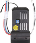 Universal 3 Speed Ceiling Fan Receiver Replacement For AC Fans Only, black unit with wires, independent light control