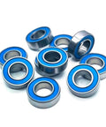 10-pack 8x16x5mm 688RS Ball Bearing Set For RC Cars And Trucks Blue Sealed 2RS Deep Groove Bearings shown