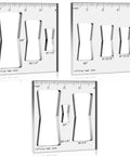 Badass Butterfly Router Template Set For Woodworking featuring three acrylic butterfly templates with precise sizes and guides.