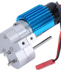 Beefy Speed Change Metal Gearbox With 370 Brush Motor for WPL C14 C24 B14 B24 B16 B36 RC Cars, CNC-machined, anodized finish