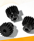 3 Pack Hardened Steel Pinion Gear Set 0.6M For 1/10 RC Cars With 3.175mm Shaft Includes 17T 18T 19T Pinions Upgrade