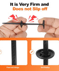 Close-up of Nylon Universal Cable Tie Buckle Kit 50 Pcs Heavy Duty Pro Grade Fasteners showing grip features