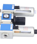Aluminum Alloy Body Pneumatic Air Filter Pressure Regulator And Lubricator For Industrial Air Systems One Half Inch Thread With Modular Design