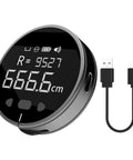 Built Tough Digital Tape Measure Packs A Massive 328 Foot Rolling Reach With A Crisp Lcd Panel and rechargeable USB cable.