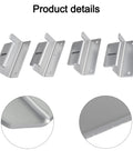 Rooftop RV Hardware Kit With Lightweight Aluminum Z Brackets, Irregular Wall Panels, 4 Pack Surface Kit, Includes Nuts, Screws, Hex Key