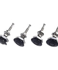 Heavy Duty Aluminum Bumper Fasteners For Car Trunk Hatch Lid Quick Release Locks 30mm Diameter Black Push Button Hood Latch Kit