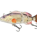 Go To Auto Swimming Lure 3.9 Inch USB Rechargeable LED Swimbait With Four Jointed Segments Realistic Shad Pattern For Bass Trout Pike