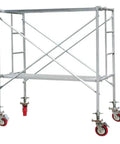 Tough As Nails Heavy Duty 6 Inch Adjustable Leveling Screw Jack Caster Wheels 360 Degree Swivel double lock brakes on scaffolding.
