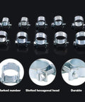 Zinc Plated Mini Hose Clamp Set 120 Pcs Assorted 10 Sizes For Automotive Agriculture Plant Construction And More