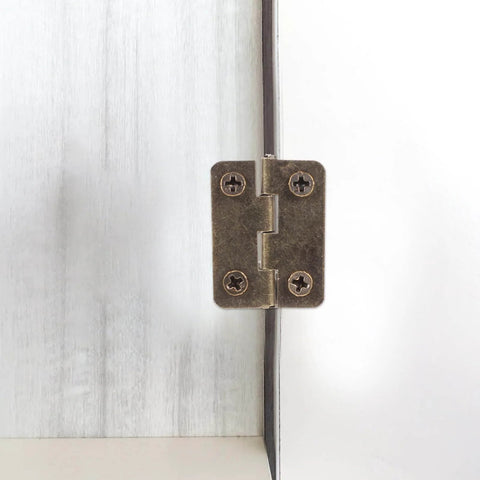 2 Inch Mini Folding Hinges With Screws In Antique Copper, 20 Pack For Jewelry Boxes, Wooden Cases, Small Craft Boxes, And DIY Projects