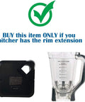 72 Oz XL Pitcher Locking Lid For Auto IQ Blenders With Extended Pour Spout Fits Auto IQ And Duo Models Only BL685 BL642 BL682