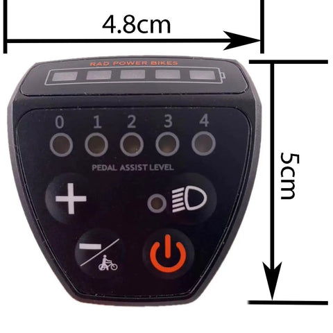 Ultimate Ebike LED Display Meter For 24V 36V 48V Electric Bikes Waterproof Cycling Computer Panel showing pedal assist levels