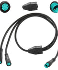Y Splitter Extension Wire With Julet Type 5pin Connector For Bike Headlight Cable, 7 Inch Length, Waterproof, 2 3 4 5 Pin Options.