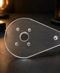 Score Your Shop Upgrade With This Six By Nine Inch Clear Acrylic Router Base Plate Built Straight For Makita Compact Models Featuring Pre Drilled Mounting Holes And Three Eighth Inch Thickness For Rock Solid Precision Woodworking, showcasing clear acrylic with pre-drilled holes.