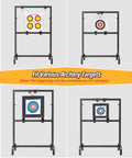 Adjustable Archery Target Stand for Foam and 3D Targets Portable Target Holder with Raised Leg Design for Range Practice