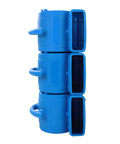 Stacked blue Powerhouse 1/8 HP Air Movers With 600 CFM Floor Dryer Utility Blower Three Speed Settings Rugged Poly Housing
