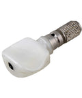 Close-up of a chrome Banjo Machine Head Tuning Peg Set with bushings, showing durable metal construction, ideal for guitar and banjo.