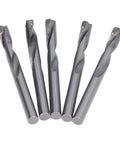 Five bits from Ten Piece Tungsten Steel Twist Drill Bit Kit With 8mm Diameter For Engraving Milling And Drilling Beast Pro Grade Bits