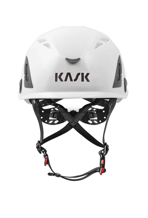 White High-Grade Safety Helmet With 2DRY Quick-Dry Liner, ANSI Certified Work Gear, Durable ABS Exterior, Front View
