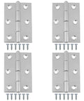 Heavy Duty Door Hinges 2.36x1.57 Inch Stainless Steel With Screws 4 Pack For Cabinet And Gate Kitchen Office Garage
