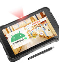 Rugged Barcode Tablet With Zebra SE4710 Scanner, Android 14, 8GB RAM 128GB Storage, 700 Nit Brightness, IP67 Tough Industrial Tablet