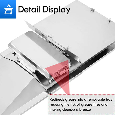 Pro Grade Stainless Steel Grease Tray And Drip Pan Replacement Fits Charbroil Gas Grills Solid 36X12 Inch Catch Pan Hella Durable Top Tier Fix For Weekend Cookouts