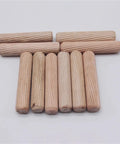 Pro Grade 900 Pieces Wooden Dowel Pins Kit For Woodworking Doweling Jig Set Round Fluted Wooden Plugs Pins And Rods Locator Furniture Fittings In 6mm And 10mm Sizes Handy For Crafts And DIY Projects, 6mm and 10mm hardwood dowel pins