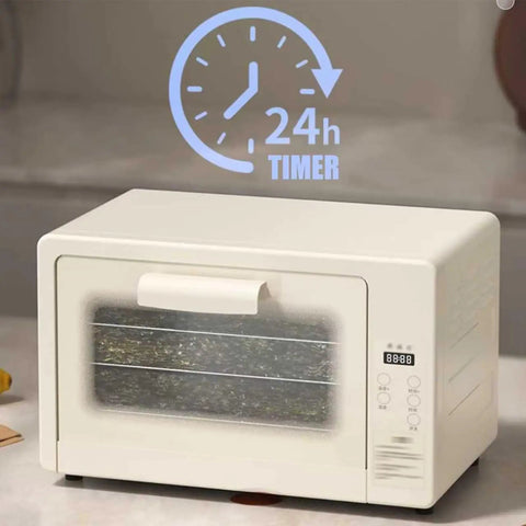 Heavy Duty Smart Seaweed Dryer Slick Stainless Steel Food Dehydrator with 24-hour timer for drying laver and kelp.