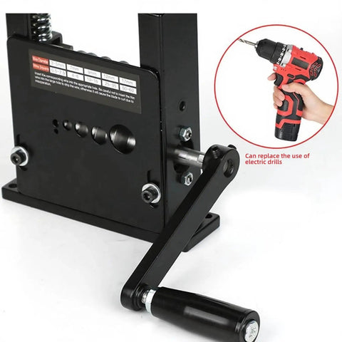 Heavy Duty Cable Wire Stripping Machine Compatible With Power Drill Or Hand Crank Compact metal construction with hand crank.