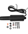 Replacement 12V Actuator For Lenco 101XD Extreme Duty Marine System with Two And A Quarter Inch Stroke And Three Eighths Inch Hardware Direct Fit 15056 001 Easy Install, showing actuator with accessories.