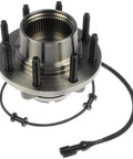 Front Wheel Bearing Hub Assembly For 1999 To 2002 Ford Excursion F250 F350 Super Duty 4wd, detailed view with bolts and sensor.