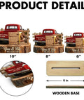 Personalized Couple Pickup Truck Wood Plaque With You And Me We Got This Custom Photo Shape Standing Decor Gift in 6, 8, 10 inch sizes
