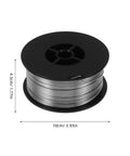 1KG Flux Core Welding Spool With Self-Shielding Metal Tin Wire For Precision Electronics Projects, silver wire on a black spool.