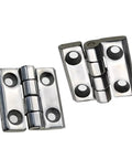Beefy Heavy Duty Stainless Steel Thickened Hinge For Industrial Automation Equipment 60x60x8 shown at different angles