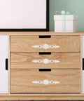 Wooden cabinet with European Vintage Cabinet Pull Handle Zinc Alloy Retro Vibe Drawer Knob For Furniture Hardware In K Gold Ivory White