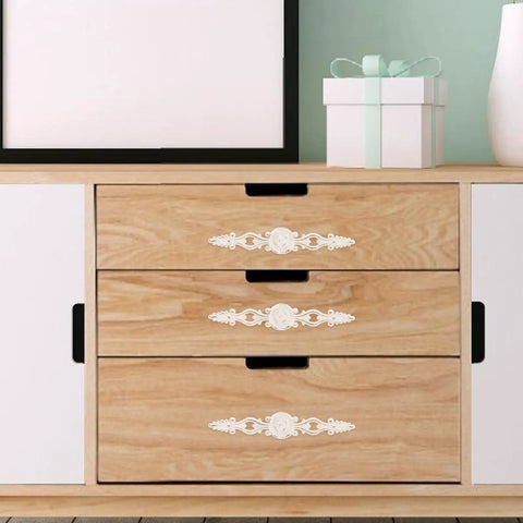 Wooden cabinet with European Vintage Cabinet Pull Handle Zinc Alloy Retro Vibe Drawer Knob For Furniture Hardware In K Gold Ivory White