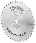 Kick Ass Sharpness 10 Inch Table Saw Blade Delivering 40 Tooth Atb Profile With Featherweight Kerf And Standard Arbor displayed from the front.