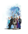 Disney Frozen Wall Decals Set Winter Burst Giant Peel And Stick Decor For Kids Rooms, Repositionable With No Residue characters scene