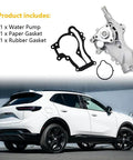 Tough As Nails Coolant Water Pump With Gaskets Fits Buick Encore Chevy Cruze Sonic Trax 1 4L Engine shown with gaskets.