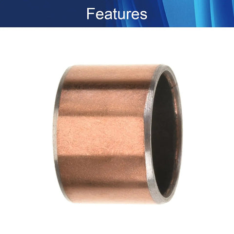 Heavy Duty Rock Solid Sleeve Bearing 12mm Bore 14mm OD 10mm Length Precision Oilless Bushing from Carbon Steel Copper.