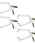 18 Inch C Type Welding Clamps Set Of 4 Beefy Locking Pliers Face Clamps For Clamping And Fixing Flat Surfaces And Round Objects Heavy Duty Secure Grip High Rigidity Tool Kit, set of four