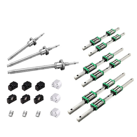 Heavy Duty CNC Upgrade Kit Features HGR20 Linear Rail And SFU1605 Ballscrew Available In 400 700 Or 1000mm Plus BKBF12 Supports for CNC