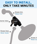 Heavy Duty Solid Metal Shower Arm Diverter Three Way For Handheld And Fixed Shower Heads, Oil Rubbed Bronze Finish