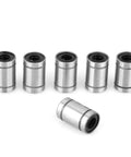 8 Pack LM6UU Linear Bearings 6x12x19mm, Double Sealed, Low Noise Steel Ball Bearings for CNC Machines