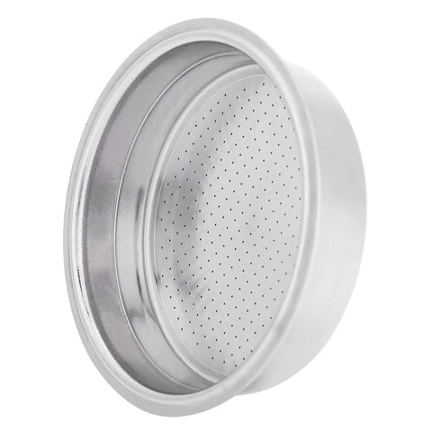 Stainless steel Pressurized Filter Basket In Stainless Steel For Espresso Machines Barista Grade Single Cup Accessory, side view