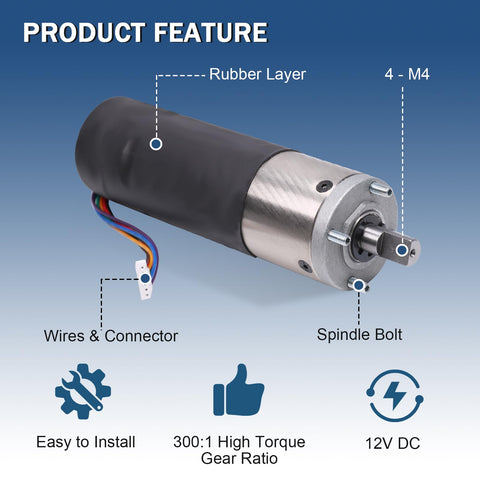 Nirakoka RV In Wall Slide Out Motor 236575 Replacement For Lippert Schwintek In Wall Slide System 12V 300 To 1 High Torque Gear