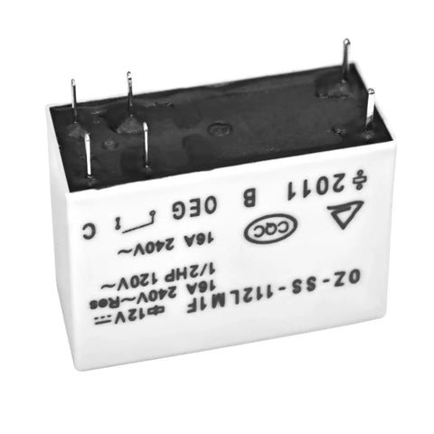 Dual Pack 16A 12V SPST NO PCB Relay 6 Pin General Purpose for DIY Projects and Auto Industrial Use