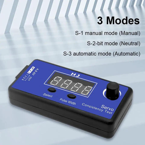 Pro Grade RC Servo And ESC Consistency Tester For Helicopters Planes And Cars With Manual Mode Easy Button Select Display