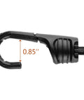 Close-up of hook on 32 Inch Heavy Duty Bungee Cords With Hooks 8mm Elastic Rope For Outdoor Camping Tarp Tie Down Kayak Cargo Securing UV Resistant